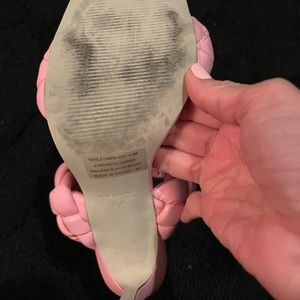 Steve Madden baby pink slip on heels